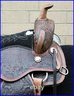 Horse Saddle Western Used Trail Barrel Racer Leather Antqiue Tack 14 15 16 17 18