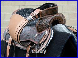 Horse Saddle Western Used Trail Barrel Racer Leather Antqiue Tack 14 15 16 17 18