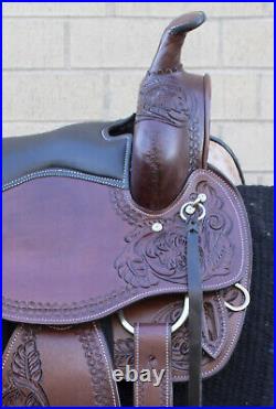 Horse Saddle Western Used Trail Gaited All Purpose Leather Tack Set 16 17