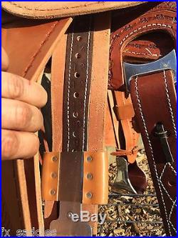 (IN STOCK) 15 Two-Tone Wade Roping/Ranch/Trail/Roper Saddle