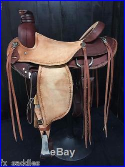 (In Stock) 17 Modified Association Roping/Ranch/Trail/Roper Saddle Roughout