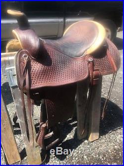 John Fallis Balanced Ride Saddle 15.5 Seat Ranch Type