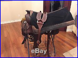 Ken McNabb Cutter Saddle with Matching Breast Collar and CSI Pad