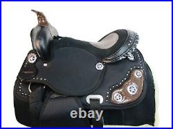 Kids Synthetic Western Saddle Texas Concho Trail Youth Pleasure Trail 12 13 14
