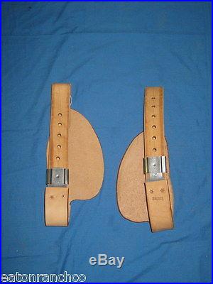 Kids Youth Saddle Replacement Fenders Stirrup Leathers Medium size Pair
