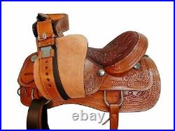 Leather Western 16 Inch Horse Saddle American Treeless Trail Pleasure Seller USA