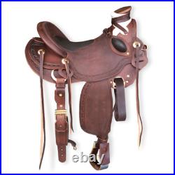 Leather Work Western Horse Saddle Wade Tree Premium Handmade