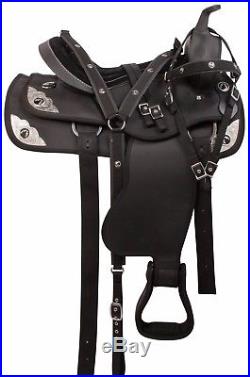 Lightweight 14 16 17 18 Synthetic Western Pleasure Trail Horse Saddle Tack Set