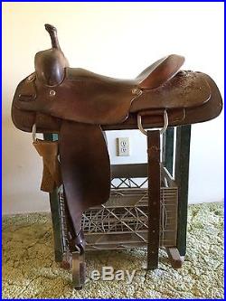 Lone Star 16 1/2 Horse Size Cutting western saddle good condition