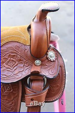 Low Priced 8 Western Leather Kids Saddle Miniature Toddler Saddle FREE SHIPPING