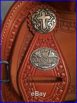 Martin 15 1/2 Cervi Crown C Barrel Saddle 10 inch gullet