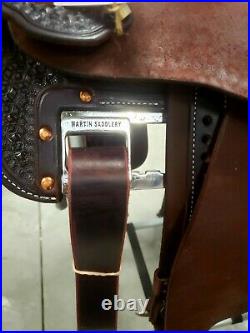 Martin Cervi Crown C Barrel Saddle 14.5 New With Tags