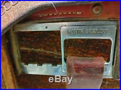 Martin Lite Roping Custom Saddle 15 1/2 inch seat, QH bars, Martin 7 backcinch