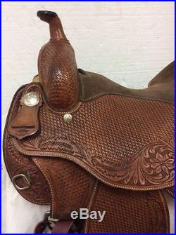 Mary's Tack Custom Western Reining Saddle 15.5 Used Full Quarter Horse Bar