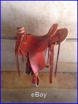 McCall Northwest Full Quarter Horse bars 17 padded suede seat Ranch Roping