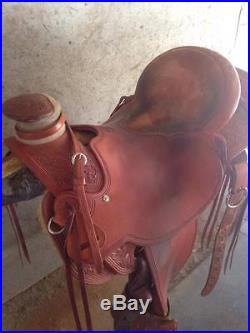 McCall Northwest Full Quarter Horse bars 17 padded suede seat Ranch Roping