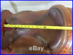 McCall Saddle CO. 202 307 Reining Brown Leather Horse Saddle Size 16.5