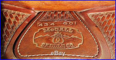 McCall Saddlery USED SADDLE & BACK CINCH 2001 GREAT CONDITION
