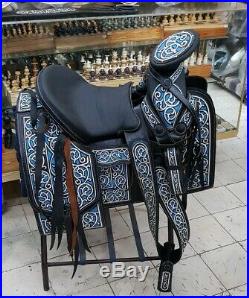 Mexican charro saddle