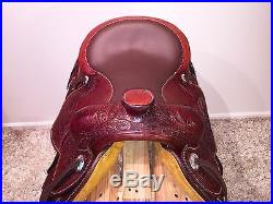 NO RESERVE 16 Round Skirt Cowboy Western Trail Saddle by Victory Saddle