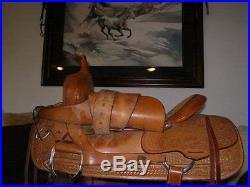 N/R! QUALITY CUTTING SADDLE ETS East Texas Saddlery Greenville LIGHTLY USED