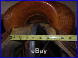 N/R! QUALITY CUTTING SADDLE ETS East Texas Saddlery Greenville LIGHTLY USED