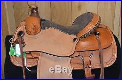 New Billy Cook Barbed Wire Cowhorse Western Saddle 16 inch