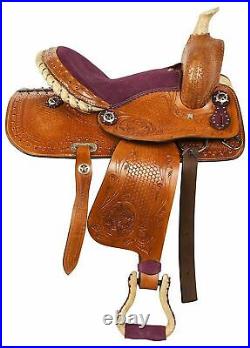 New Genuine Leather Western Horse Tack Saddle Seat Size- 10-18.5 Free Shipping