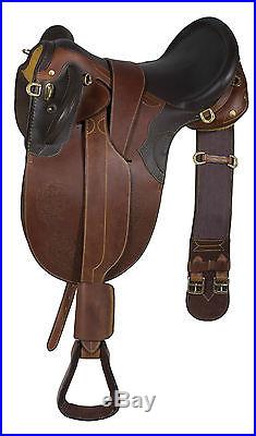 New Gorgeous 18 19 20 Black Brown Oil Leather Australian Aussie Saddle Package