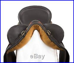 New Gorgeous 18 19 20 Black Brown Oil Leather Australian Aussie Saddle Package