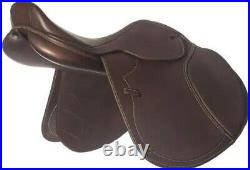 New Jumping Close Contact Leather English Horse Saddle & Tack All Size 15to18