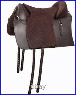 New Madrid Treeless Saddles Leather +Sued/ Size 16 to 18