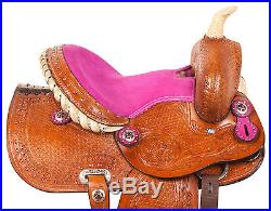 New Pink 10 12 13 Western Pony Pleasure Trail Show Youth Child Saddle Tack