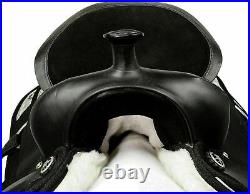New Synthetic Western Barrel Racing Horse Tack Saddle With Free Shipping