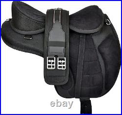 New Treeless All Purpose Freemax Synthetic Suede horse Saddle Free girth