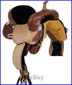 New Western Treeless Premium Eco Leather Saddle Equestrian Western tack