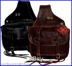 Olde Time Horse Western Leather Saddle Bags Soft & Supple Tucker / Circle Y