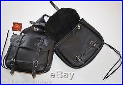 Olde Time Horse Western Leather Saddle Bags Soft & Supple Tucker / Circle Y