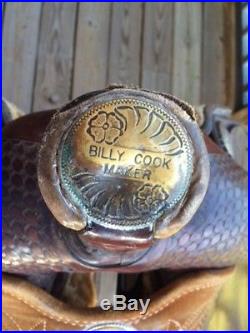 Original 15-15.5 Billy Cook Saddle Sulfur, OK