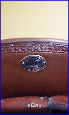 Original ELI MILLER Saddle Amish Great Condition 16 inch