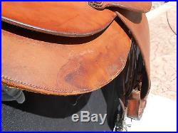 Original Signed Edward H. Bohlin Western Roping or Cutting Saddle Very Nice