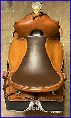 OrthoFlex The Baron Western Saddle Leather with Orig Girth Rear Cinch $2600 MRSP