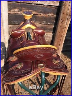 Outwest Saddlery Stock Saddle 16 Ranch, Half Seat, Mule, Trail, Old west