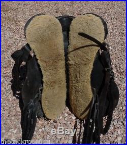 Paso Fino Gaited Black Leather Saddle 16