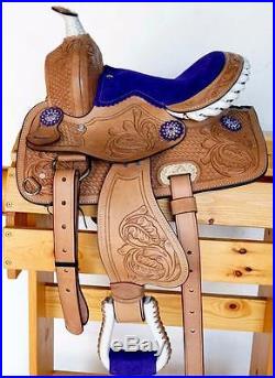 Popular Western Mini Pony Trail Barrel Saddle + HSBP 10 BLuE BLaCk PiNk PuRpLe
