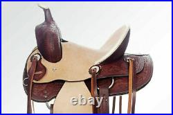 Premium Leather Western Horse Tack Saddle All Size 10-19 Free Shipping