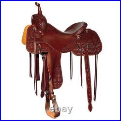 Premium Western Leather Barrel Racing Trail Horse Saddle tack size 14'' to 18'