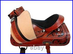 Pro Western Horse Saddle Pleasure Trail Used Tooled Leather Tack Set 15 16 17