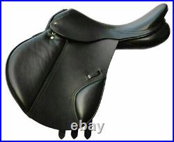 Qadri Horse All Purpose Close Contact Jumping Horse Saddle Leather English 14-18