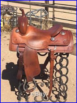 Ranch Cutter SADDLE 16 Bob Moline Oxbow Saddlery Texas Star Tool Rare Find